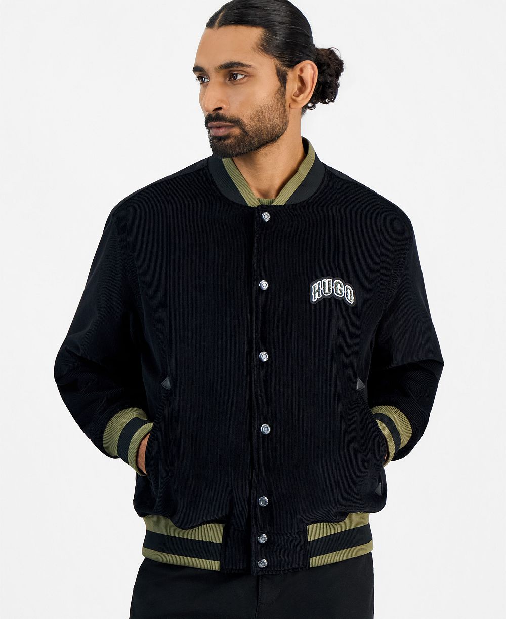 HUGO by Hugo Boss Men's Berono Varsity Corduroy Jacket