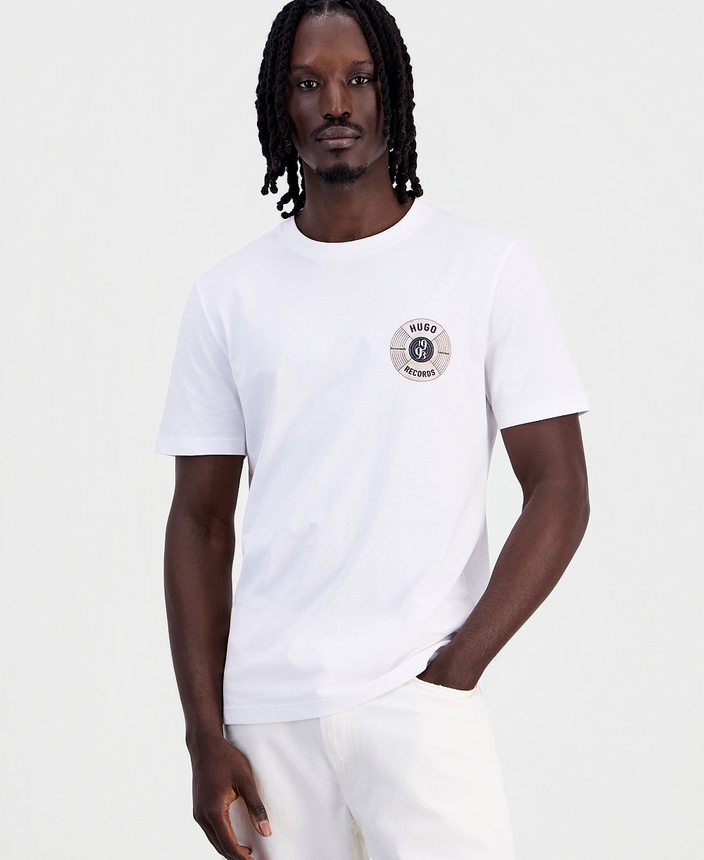 Мужская футболка HUGO by Hugo Boss Durectee Graphic с круглым вырезом