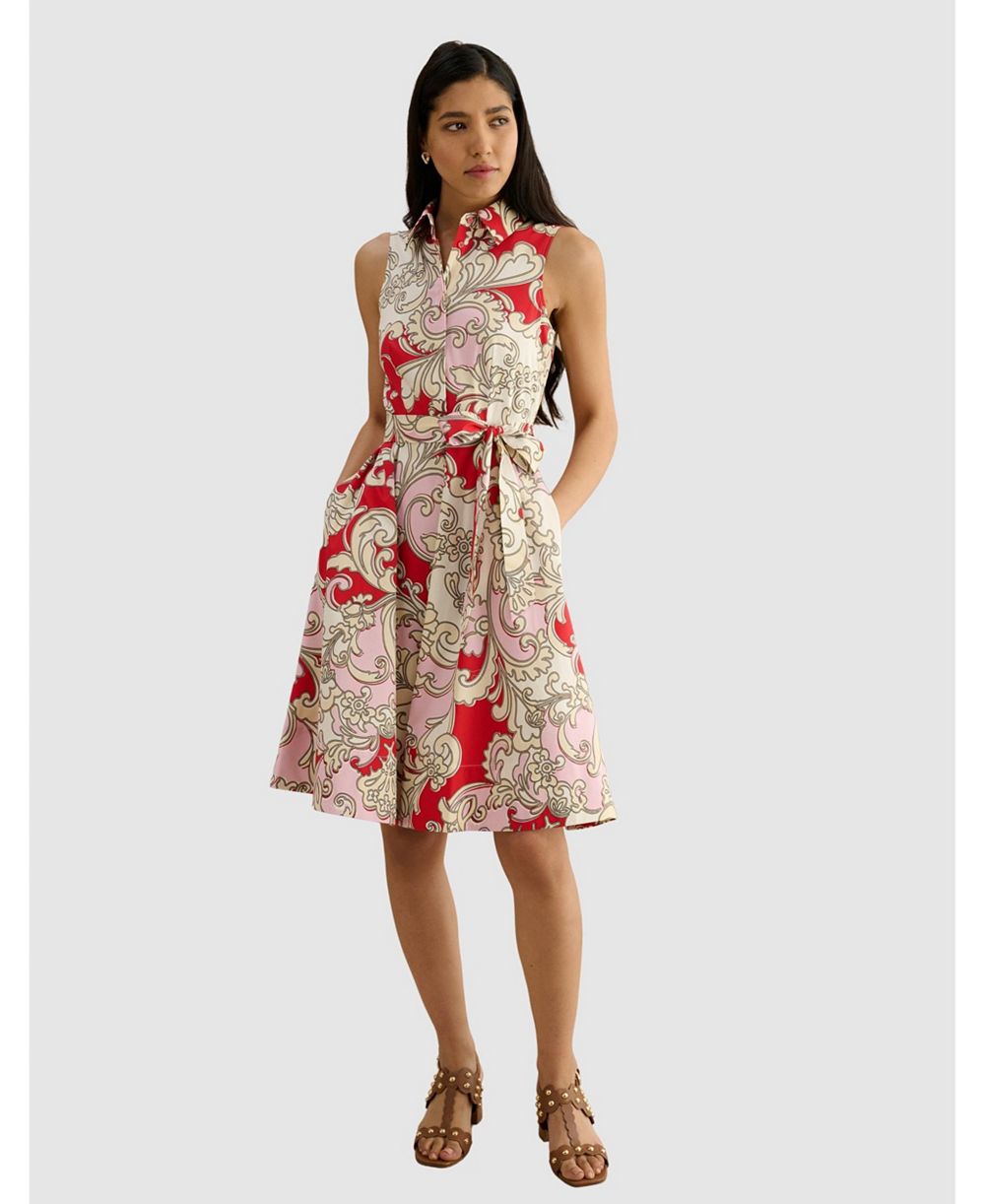 Hobbs London Beki Printed Collar Shirt Dress