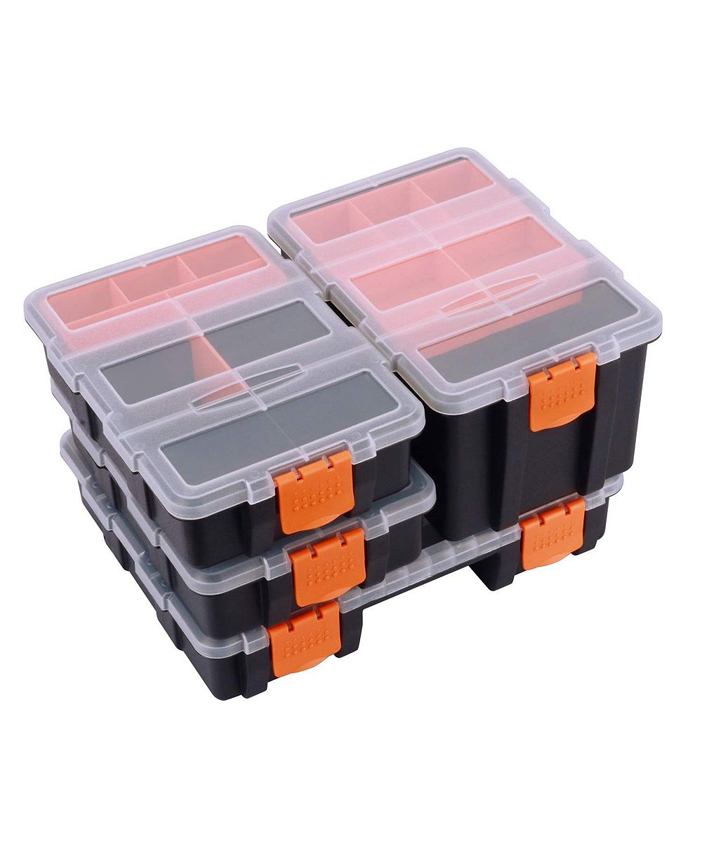 XDOVET Hardware Parts Storage Box 4-Piece Set