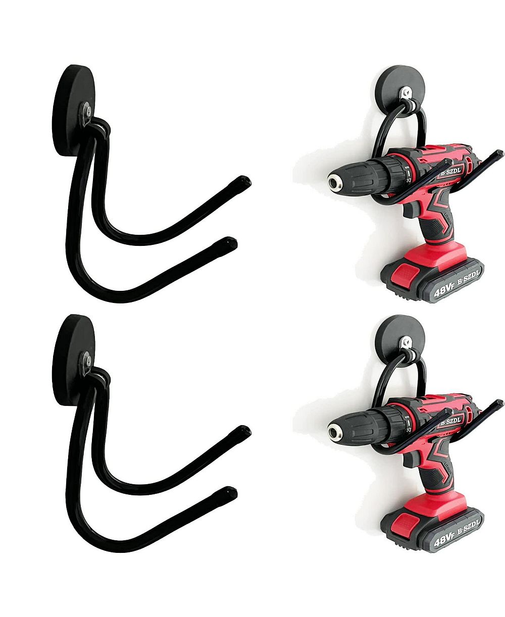 XDOVET Power Drill Tool Organizer Holder Heavy Duty Utility Hooks Rubber Coating