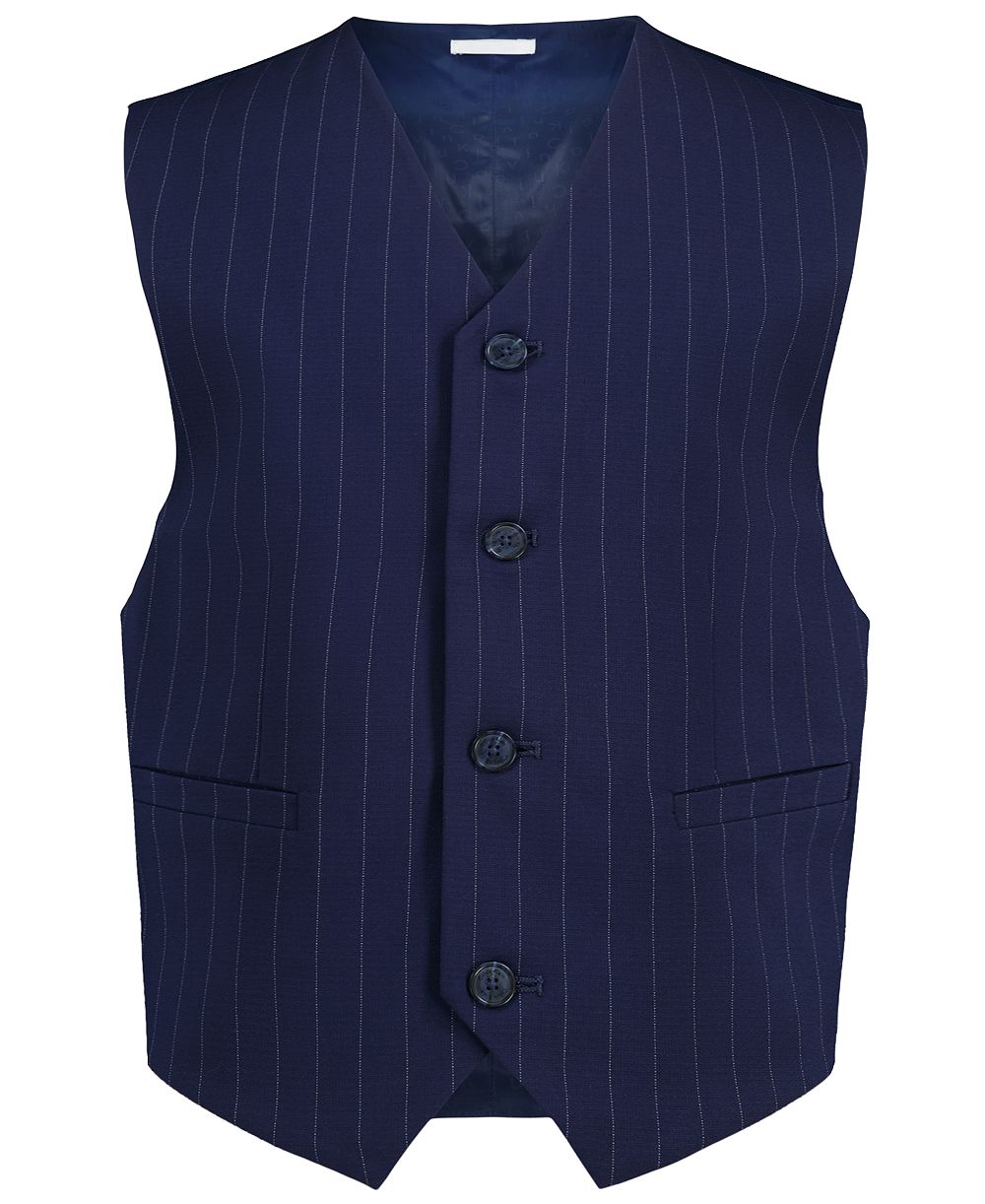 Calvin Klein Boys' 8-20 Pinstripe Tailored Stretch Suit Vest