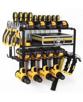 XDOVET Wall Mount Power Tool Organizer 3 Layers Drill Holder Rack