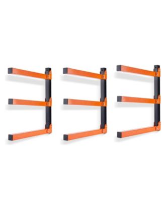 XDOVET Wall Mount Wood Organizer Rack Casual 3-Level