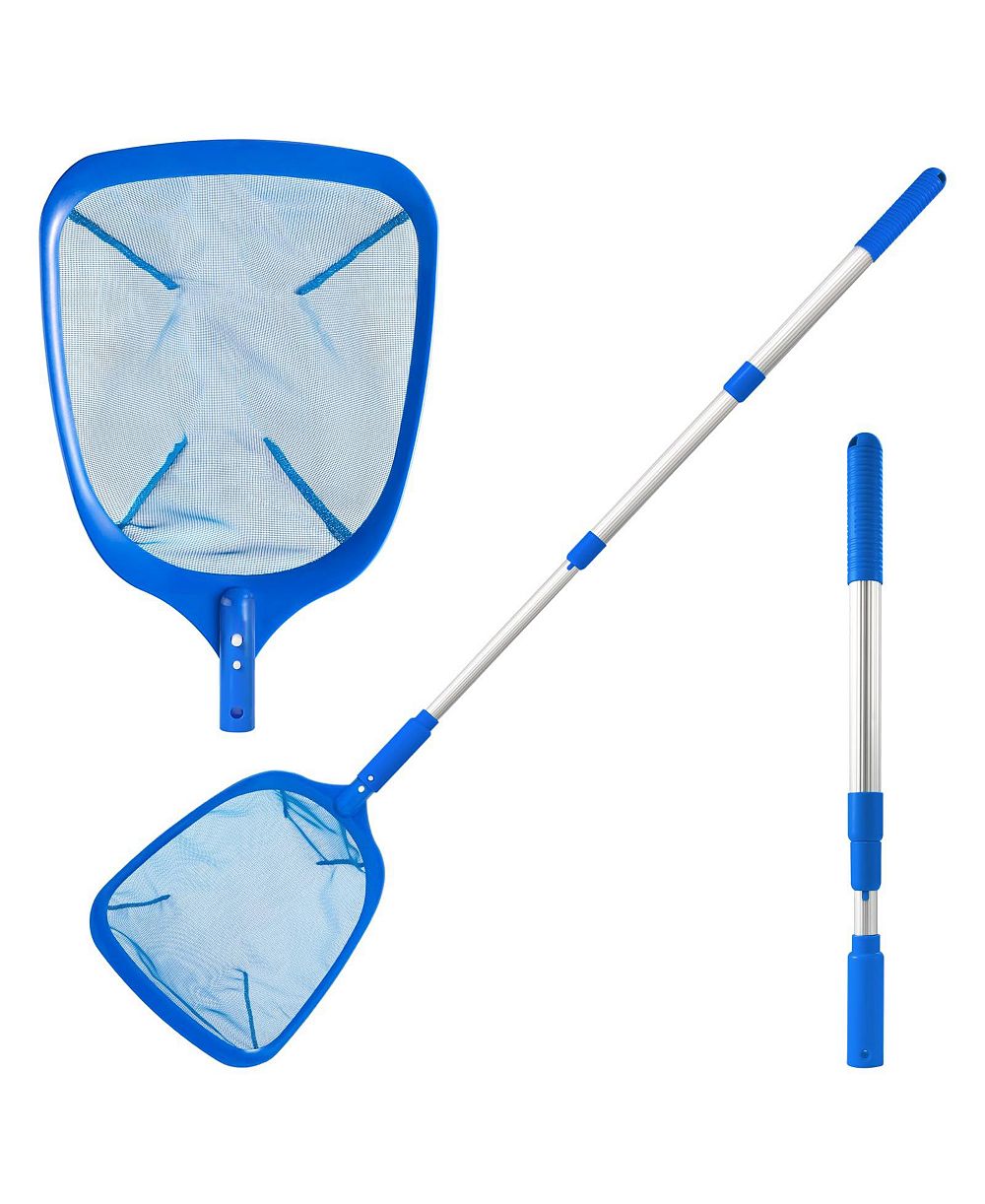 XDOVET Pool Skimmer Net Telescopic Pole Fine Mesh Aluminum Frame