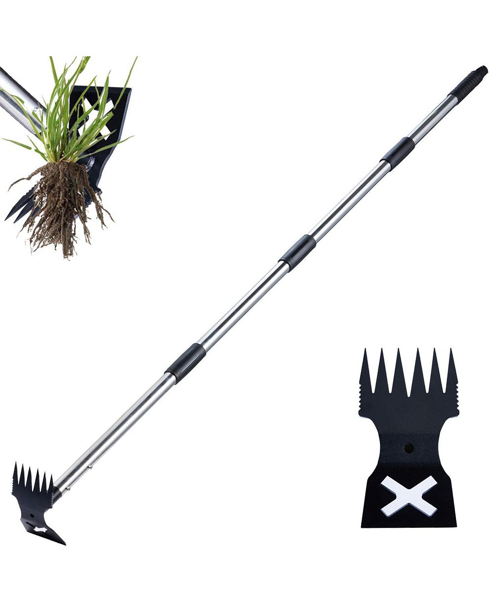 XDOVET Weed Puller Long Handle Manual Weeder Rake Hoe Garden Tool