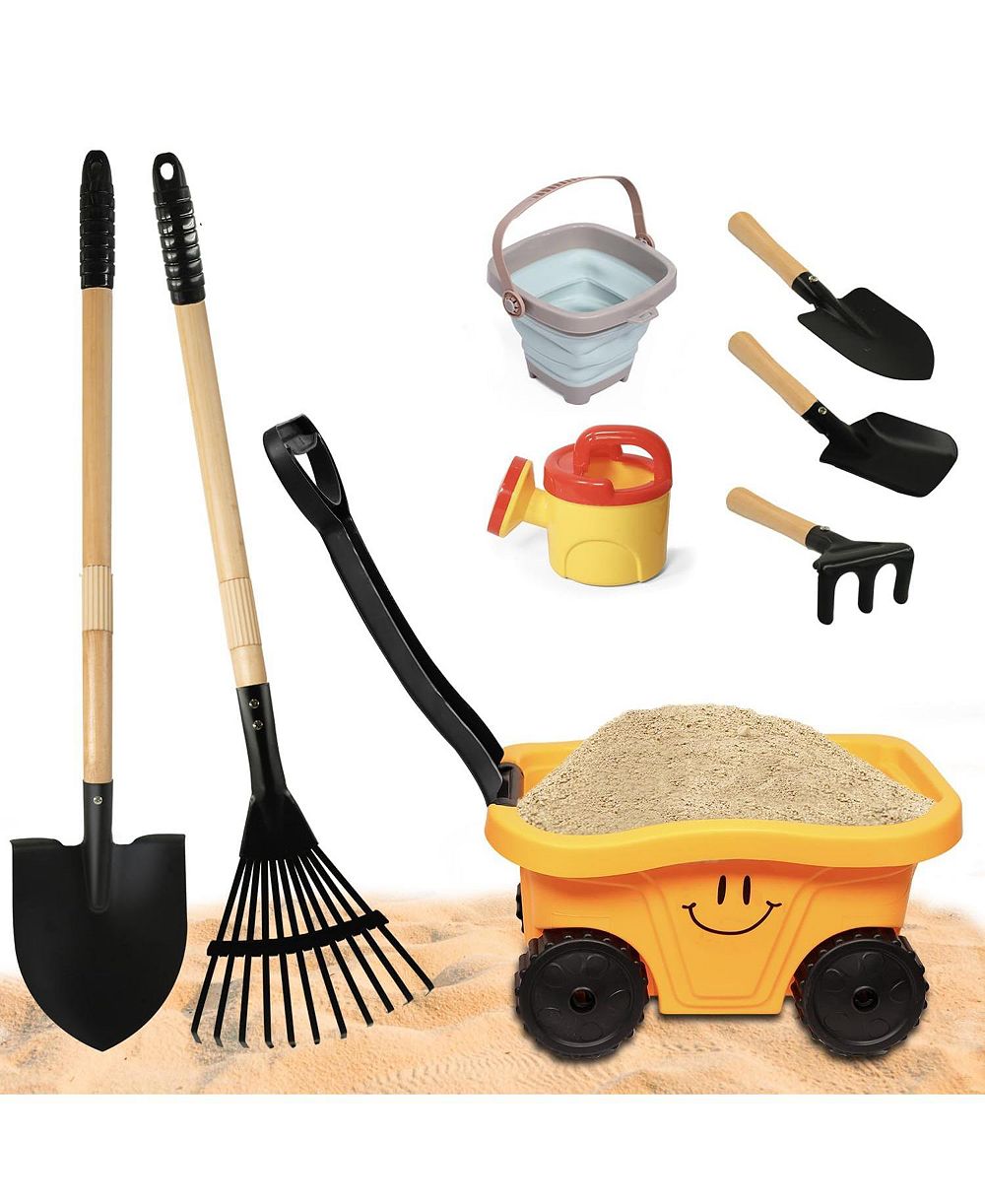 Набор игрушек для песка XDOVET Wheelbarrow Gardening Tools Sandbox Beach Toy Set
