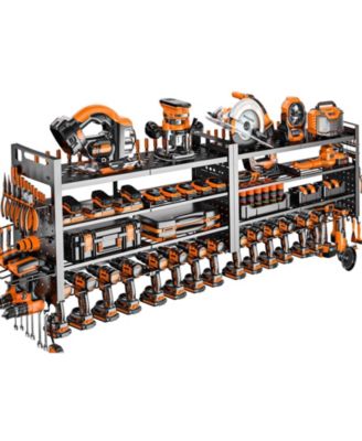 XDOVET Power Tool Organizer Wall Mount Drill Holder Garage Workshop