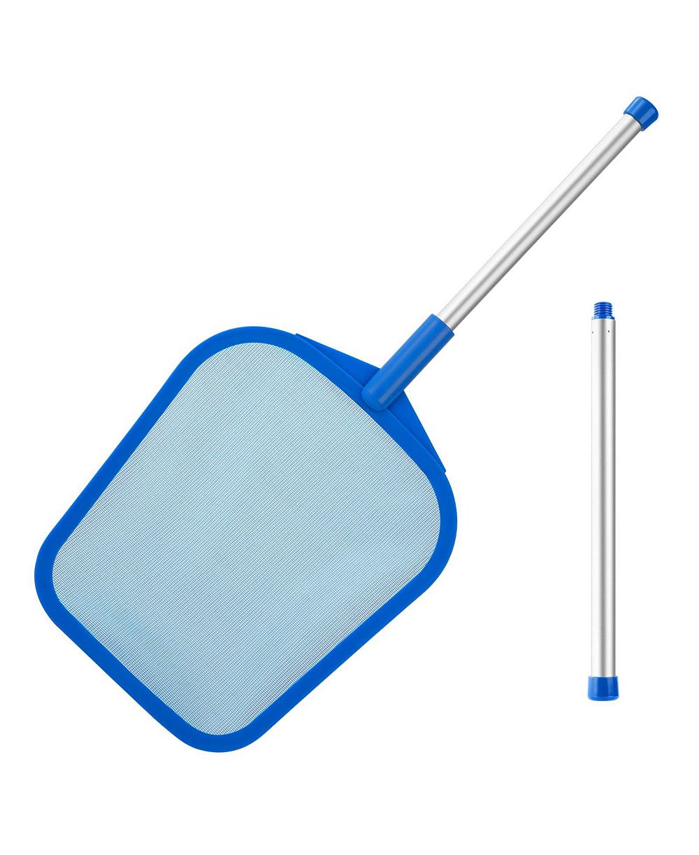 XDOVET Pool Skimmer Net Pole Aluminum Mesh Leaf Rake