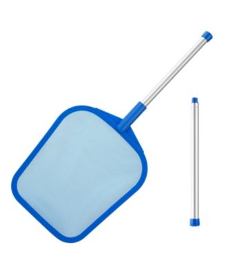 XDOVET Pool Skimmer Net Pole Aluminum Mesh Leaf Rake