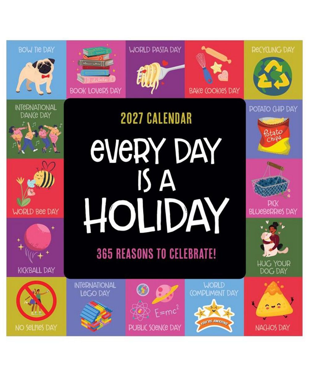TF Publishing Paper Goods 2027 Every Day's A Holiday Wall Calendar