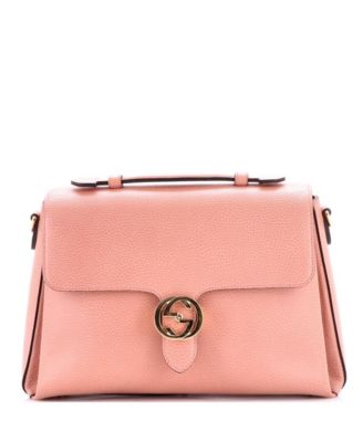 Gucci сумка Medium Interlocking Top Handle кожаная