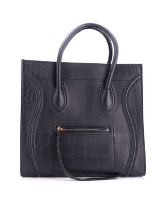 Сумка Pre-Owned Celine Medium Phantom из кожи с тиснением