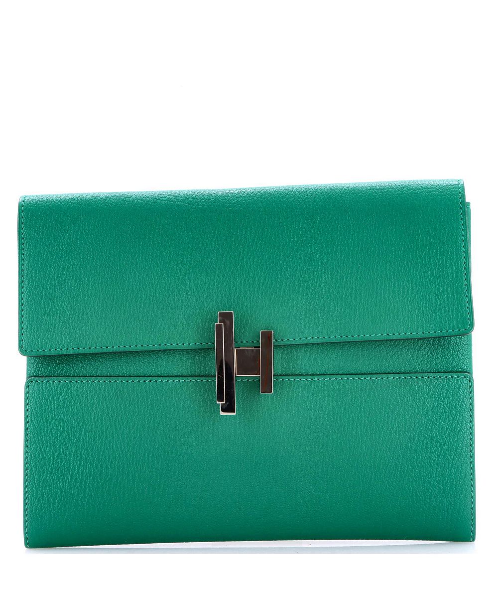Pre-Owned HERMÉS Cinhetic Clutch Chevre Mysore клатч HERMÉS