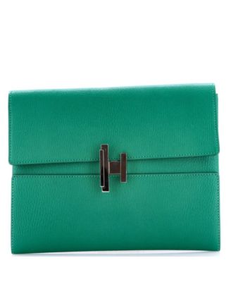 Pre-Owned HERMÉS Cinhetic Clutch Chevre Mysore клатч HERMÉS