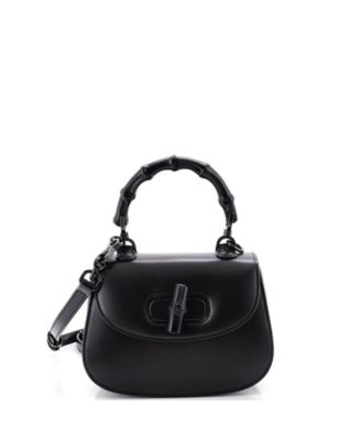 Pre-Owned Gucci Mini Bamboo 1947 Top Handle Bag Leather