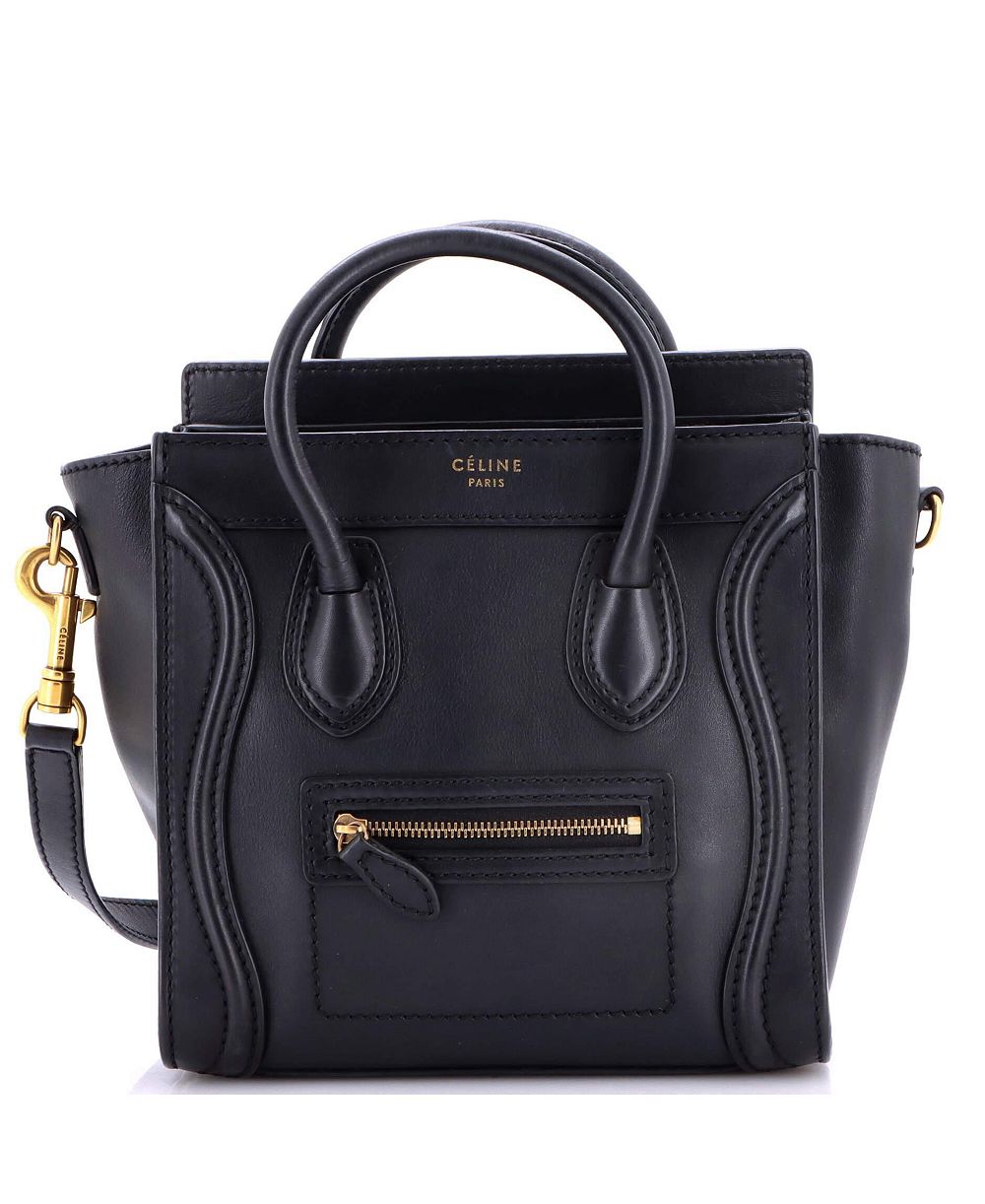 Pre-Owned Celine Nano Luggage Bag Smooth Leather