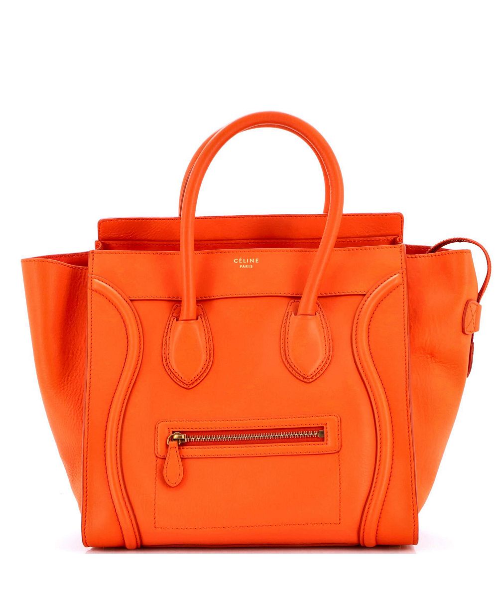 Pre-Owned Celine Mini Luggage Bag Smooth Leather