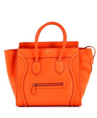 Сумка Celine Mini Luggage, б/у, гладкая кожа