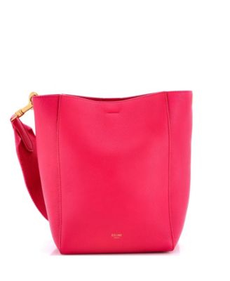Pre-Owned Celine Small Sangle Seau Bag Goatskin