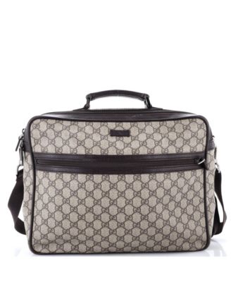 Pre-Owned Gucci Large Front Zip Camera Bag GG Coated Canvas
