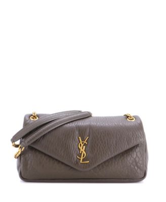 Pre-Owned Saint Laurent Medium Calypso Flap Bag Leather