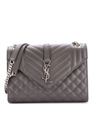 Сумка-сакво bag Saint Laurent Classic Monogram Envelope, кожа Matelasse, б/у
