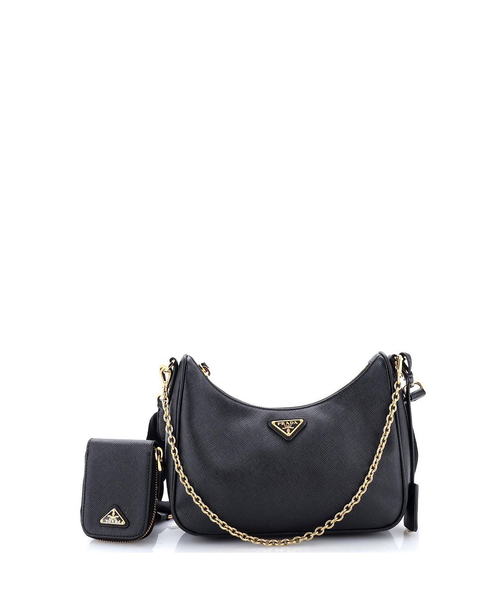 Pre-Owned Prada Small Re-Edition 2005 Shoulder Bag Saffiano Leather