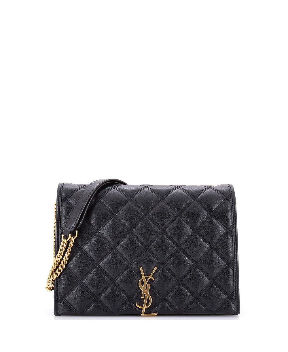 Маленькая сумка через плечо Pre-Owned Saint Laurent Becky Quilted Leather