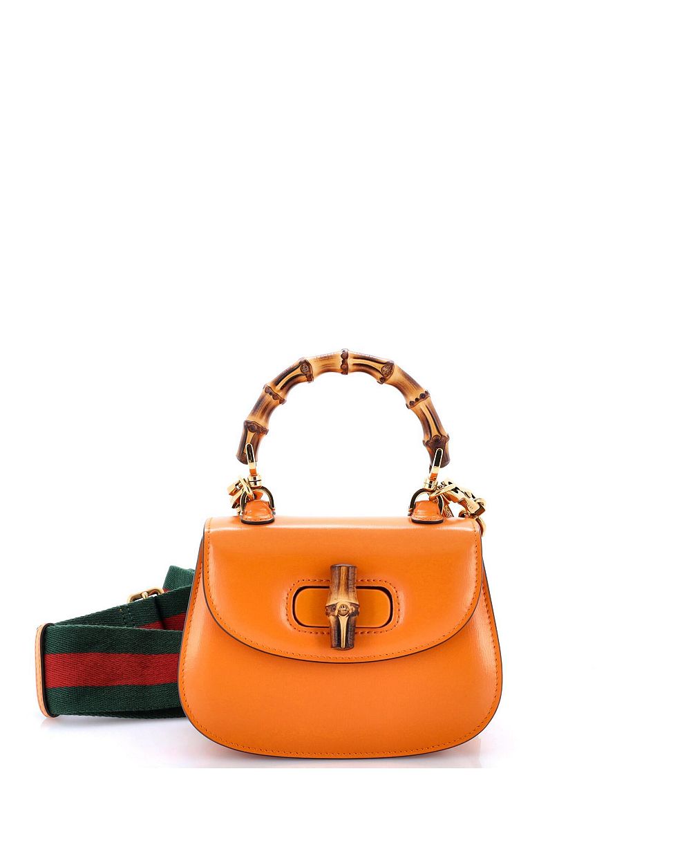 Сумка Gucci Mini Bamboo 1947 Top Handle Leather