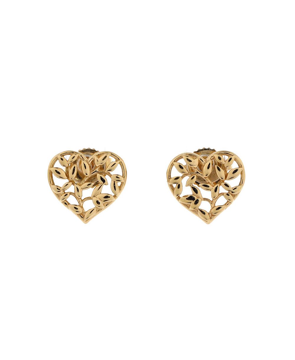Серьги-гвоздики Tiffany & Co Paloma Picasso Olive Leaf Heart, б/у