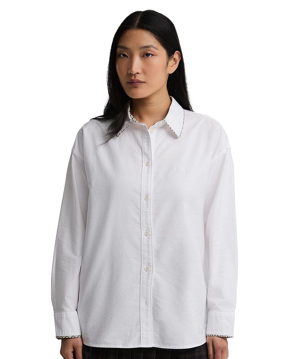 Женская рубашка Barbour Alverstone Long-Sleeve Cotton Button-Up