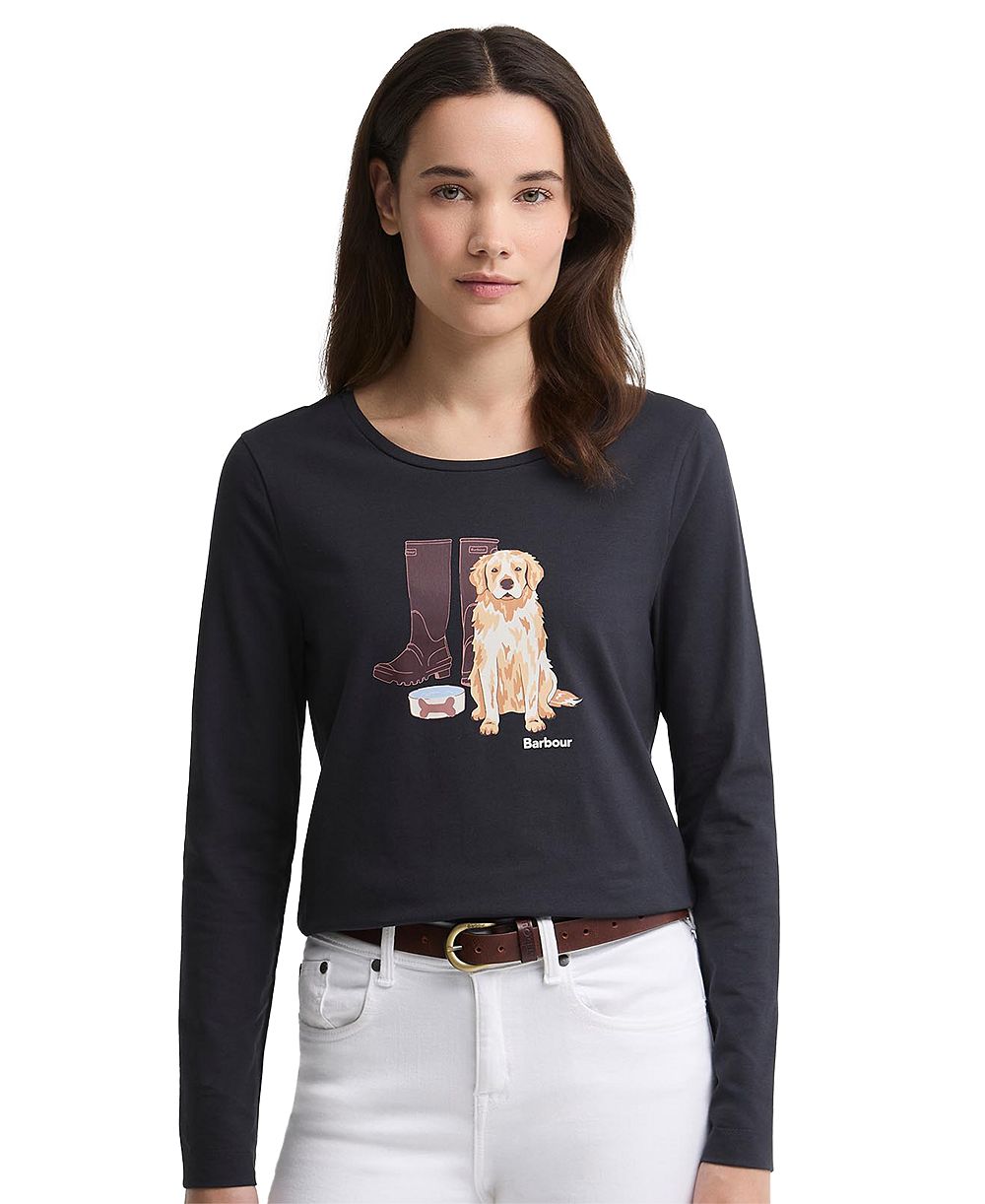Женская футболка Barbour Women's Hedley Graphic Crewneck