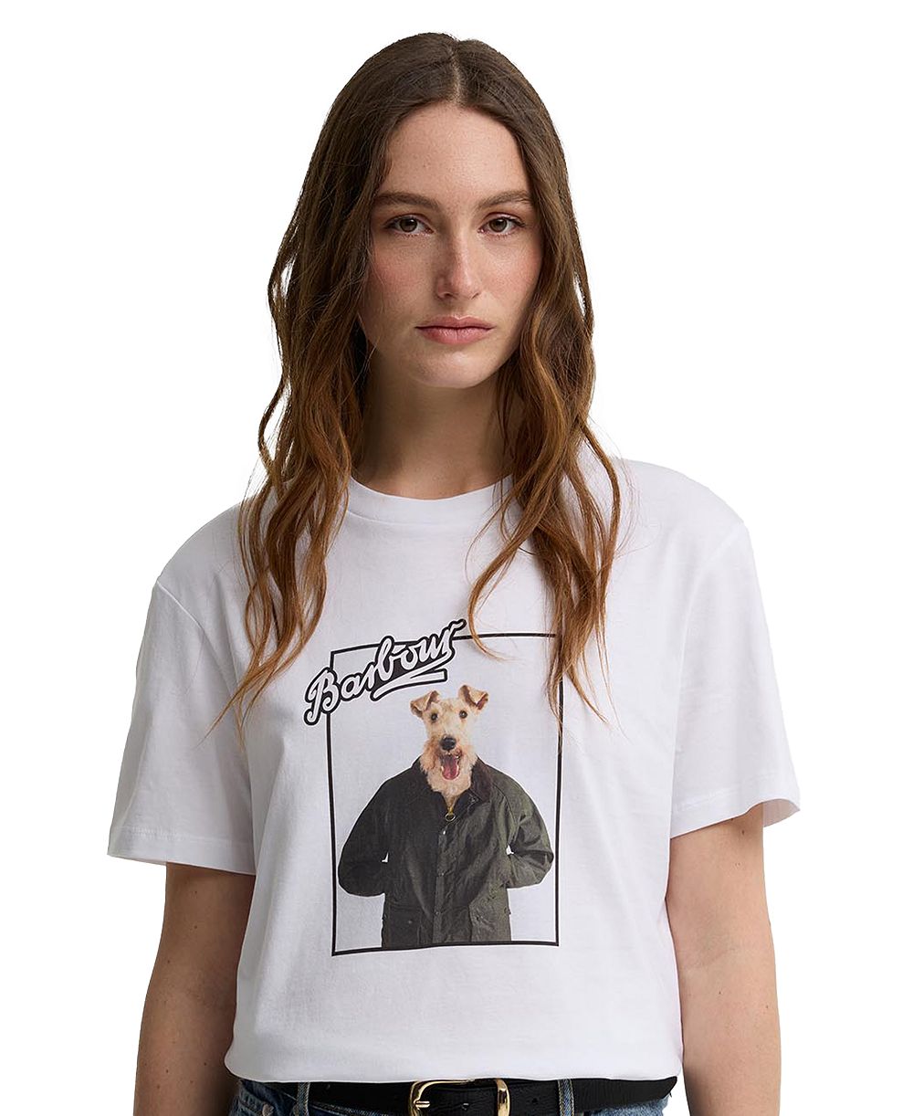 Barbour Женская футболка с принтом