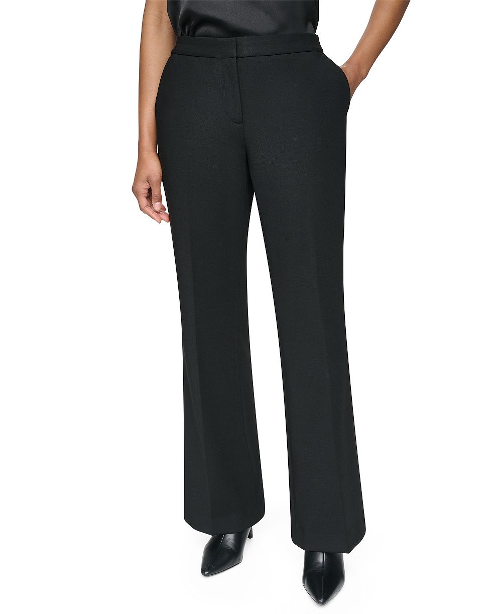 DKNY Women's Low-Rise Flare Trousers Pants