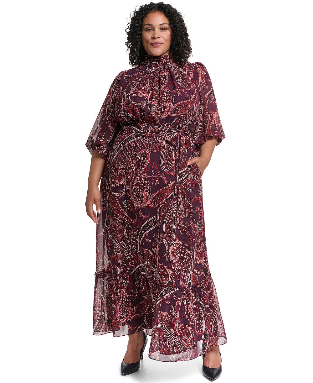 Женское платье Eliza J Plus Size Mock-Neck Maxi