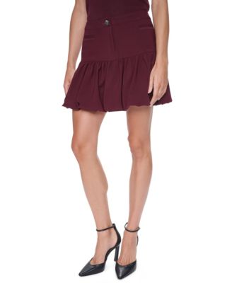 DKNY Мини-юбка с эффектом пузыря, размер Petite