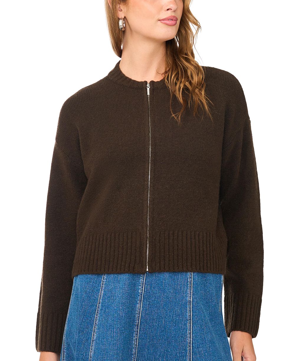 Женская бомбер-куртка 1.STATE Mock-Neck Cropped Zip