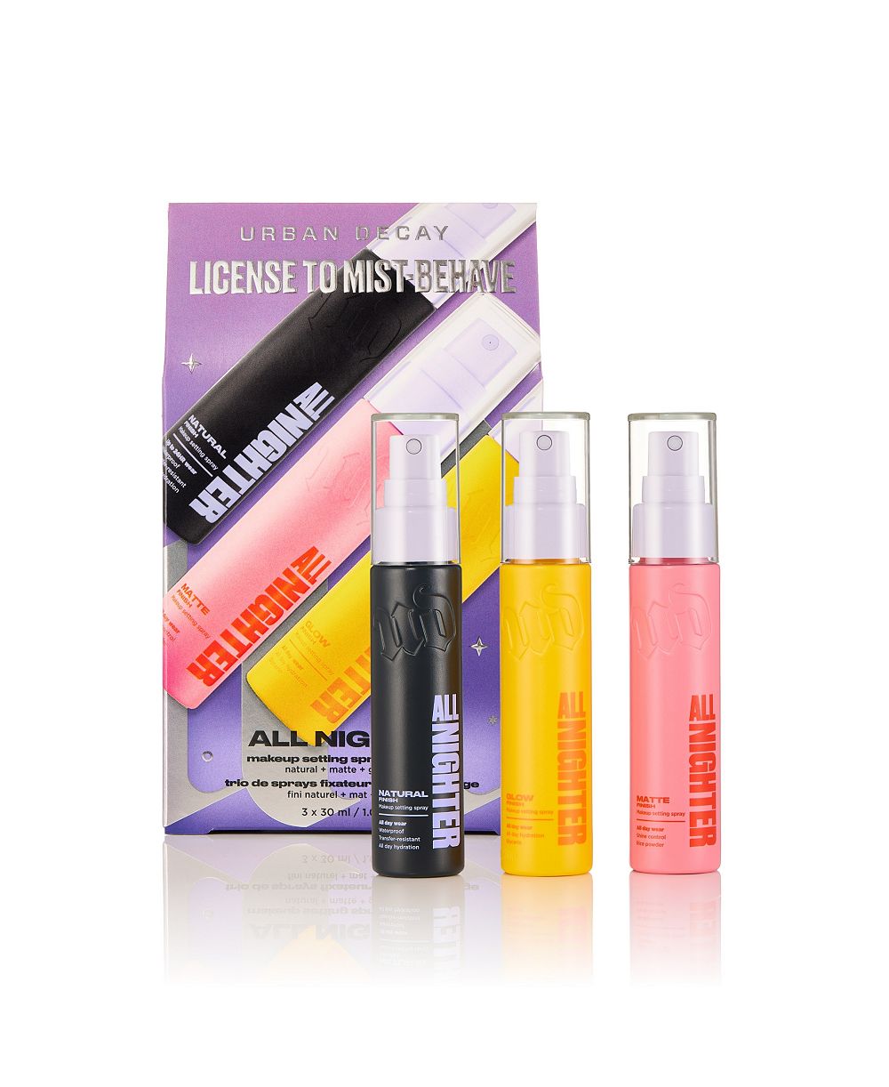 Urban Decay Набор пробников спрея для фиксации макияжа Make It Neat All Nighter, 3 шт.