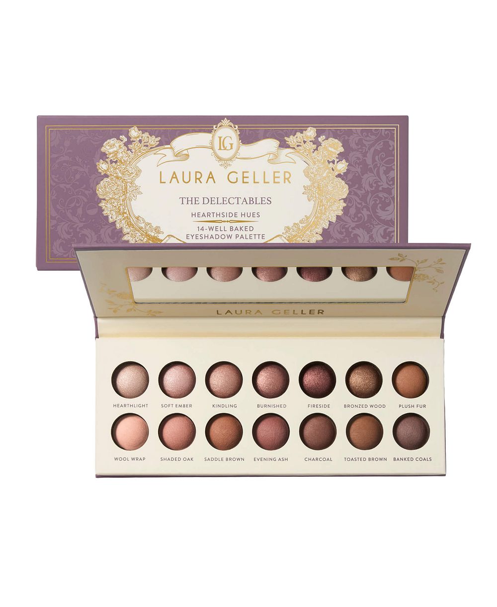 Laura Geller Beauty палетка тен для век The Delectables на 14 оттенков, запеченные тени, 0.02 унции