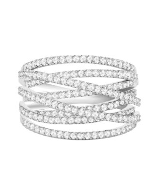 Кольцо Macy's Diamond 1 ct. t.w. Sterling Silver