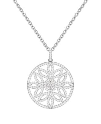 Подвеска Macy's Diamond (1 ct. t.w.) из стерлингового серебра