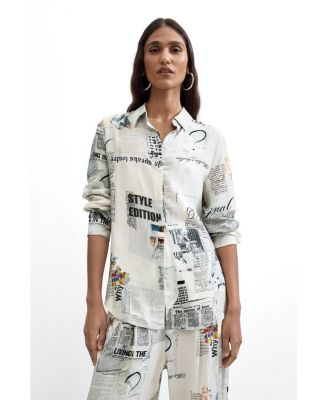 Женская рубашка Desigual с принтом