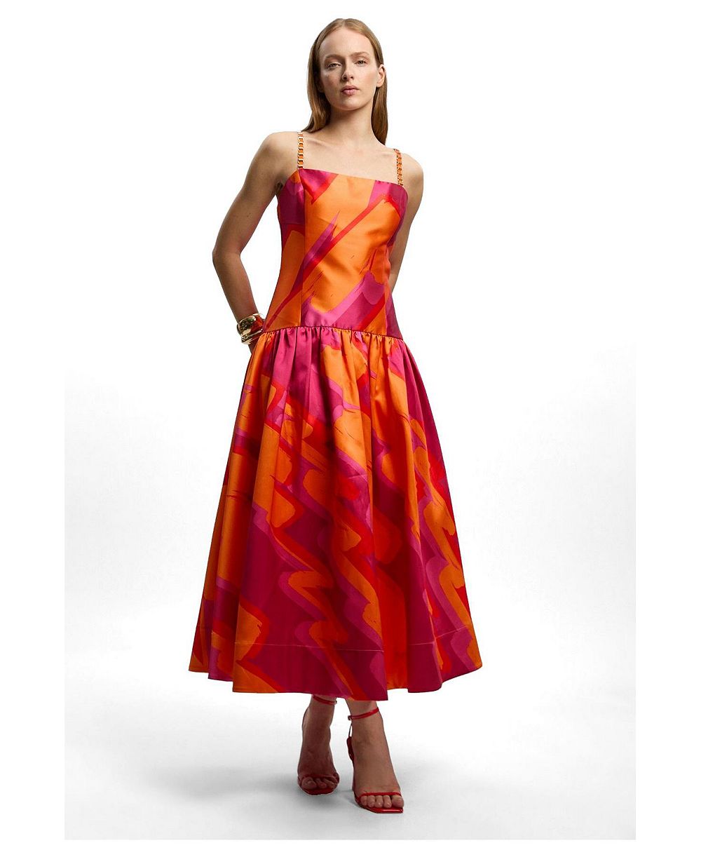 Макси-платье Karen Millen Women's Abstract Strappy