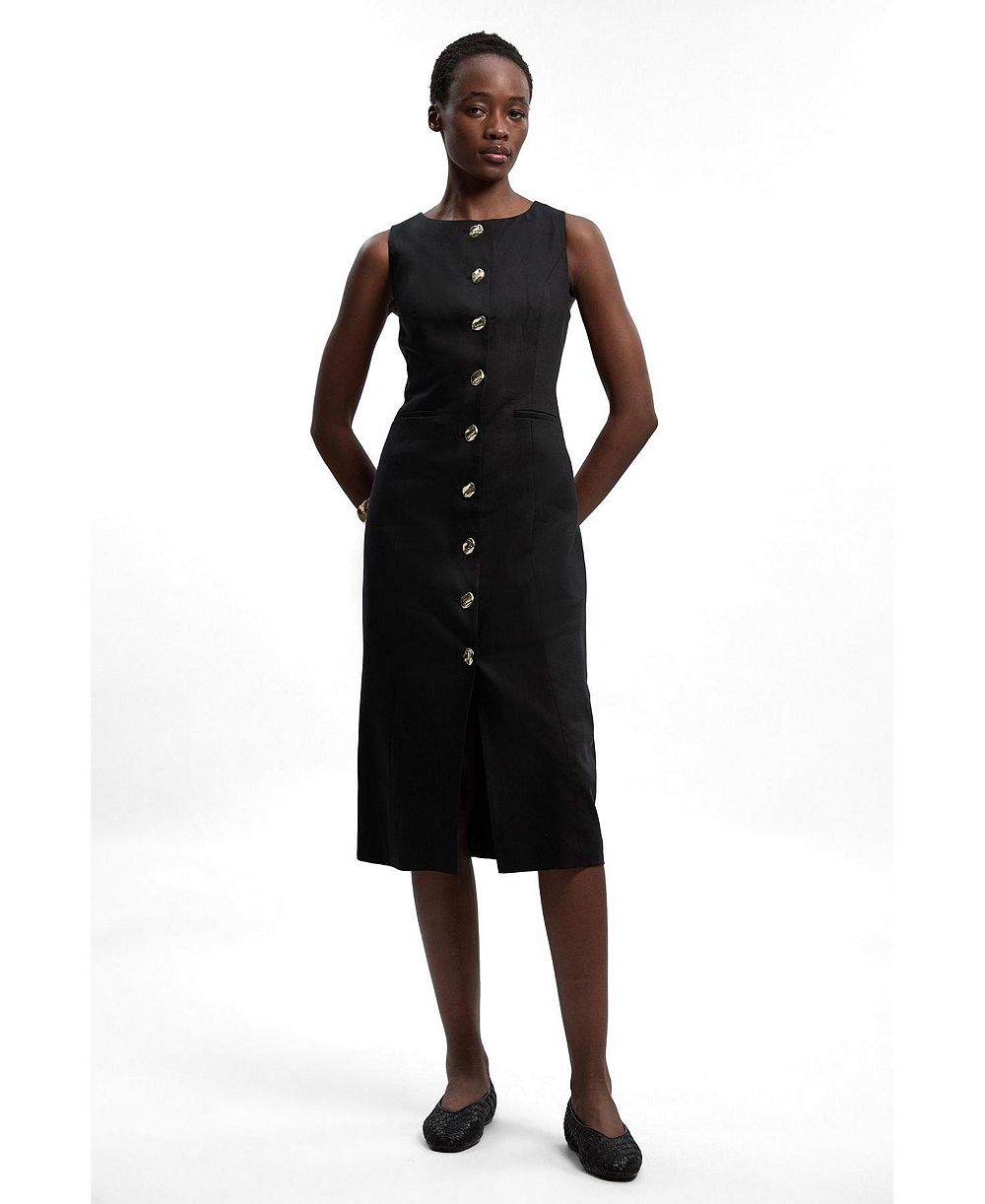 Женское платье Karen Millen Women's Linen Pencil Midi