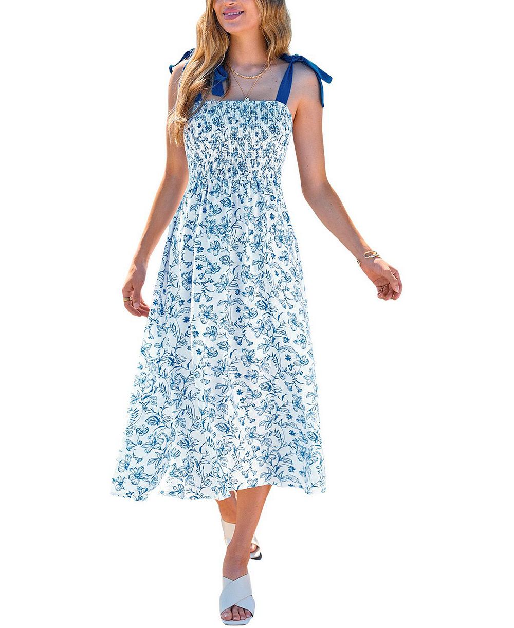 Женское пляжное платье макси Cupshe In a Good Mood Floral Maxi Dress
