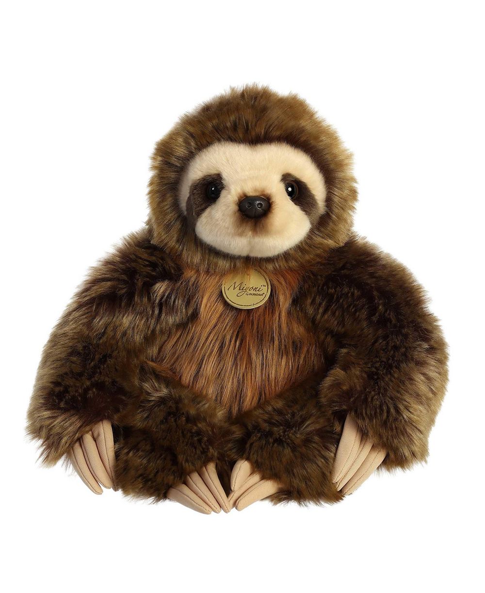 Плюшевая игрушка Aurora Three-Toed Sloth Miyoni Realistic 14.5 Inch