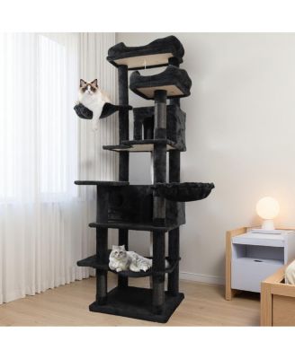 Кошачье дерево Streamdale Furniture 68in Multi-Level с гамаками и когтеточками