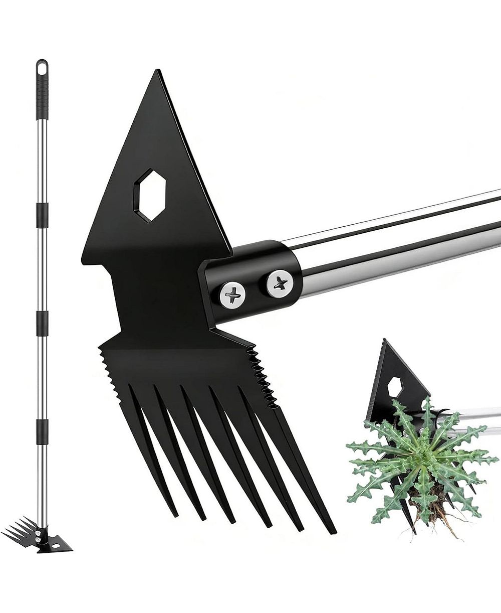Садовый инструмент XDOVET 2-in-1 Weed Puller двухголовый пропольник из марганцовистой стали с длинной ручкой