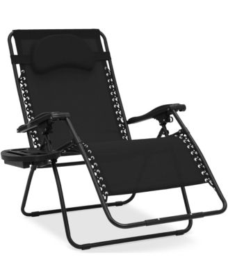 Шезлонг AOFAR Zero Gravity Folding Lounge Recliner с подстаканником